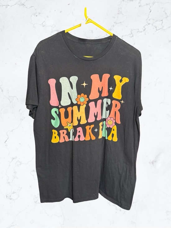 Tops - Black Graphic Tee "In My Summer"